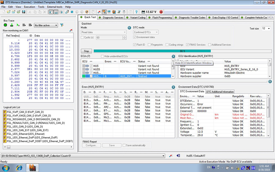 Benz ECOM Doip Diagnostic & Programming Tool Software