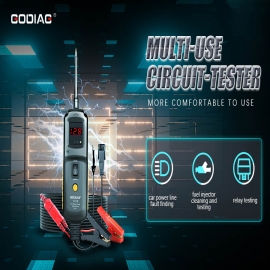 GODIAG GT102 PIRT Power Probe + Car Power Line Fault Finding + Fuel Injector Cleaning and Testing + 